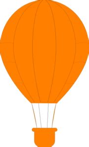 Orange Hot Air Balloon Clip Art At Clker Vector Clip Art Online Royalty Free Public Domain