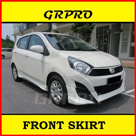 Ready Stock Perodua Axia G Spec Gu Bodykit Skirting Pu