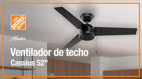 Ventilador De Techo Cassius De Hunter Youtube