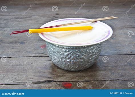 Incense And Candle Stock Image Image Of Alms Nourishment 39381131