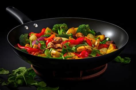 Premium Photo Sizzling Veggie Delight In A Skillet