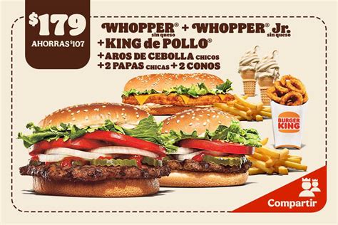 Nueva Cuponera Burger King 2x1 En Conos 107 De Ahorro En Paquete