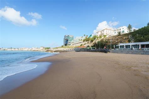 Cascais Beach and Seascapes with Waves and Traditional Buildings Stock ...