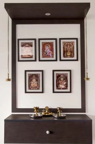 Latest Space Saving Mandir Designs In Wall For Your Home