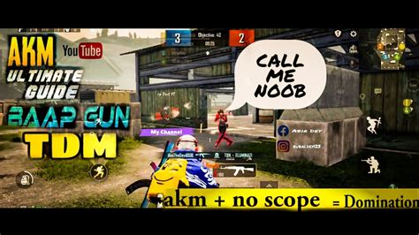 Pubg Mobile Tdm Akm No Scope Bubaigamming Krontengaming Youtube