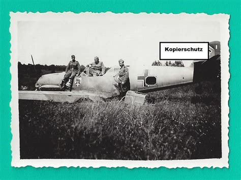 Orig Foto Luftwaffe Jagdflugzeug Me Staff Postimages