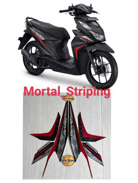 STIKER STICKER STRIPING LIST BODY MOTOR BEAT FI ISS TAHUN 2021 2022