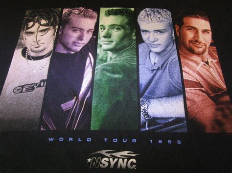 Vintage NSYNC Shirt T Shirt Graphic Tee Top Retro Black Large