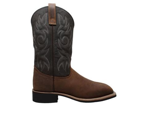 Mens Adtec 12 Work Western Square Toe Cowboy Boots Shoe Carnival