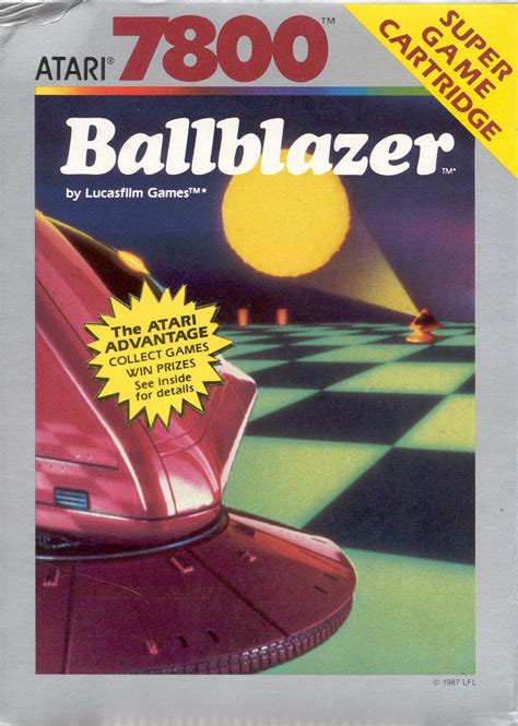 Ballblazer (1987) Atari 7800 box cover art - MobyGames Classic Video ...