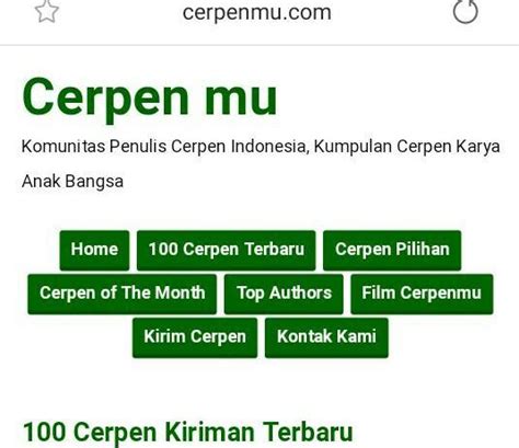 Cerpen Singkat Beserta Pengarangnya Detail Contoh Resensi Cerpen