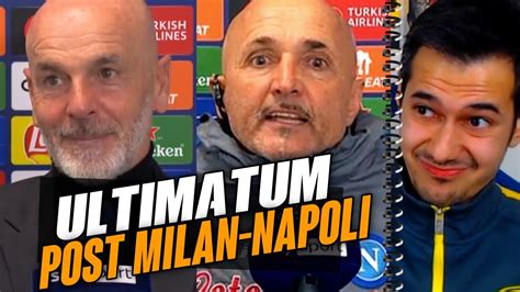 L ULTIMATUM di SPALLETTI La CREDIBILITÀ del MILAN di PIOLI MILAN