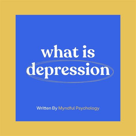 depression myndful psychology