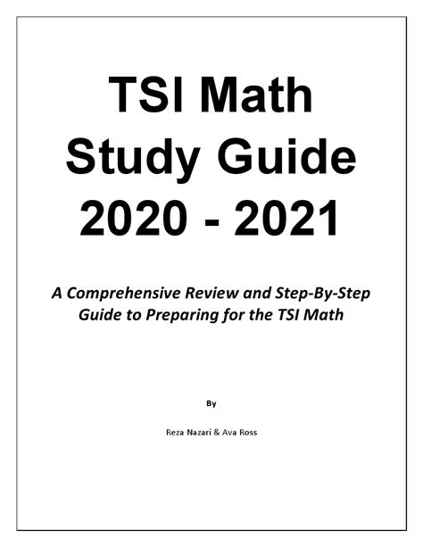 Tsi Math Study Guide 2020 2021 A Comprehensive Review And Step By