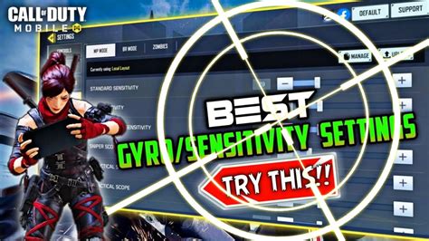 BEST SENSITIVITY SETTINGS In Cod Mobile Season 10 BEST GYROSCOPE