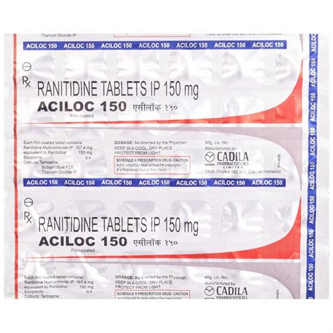 Aciloc 150 Tablet At Rs 44strip Zantac In Nagpur Id 2851946680697