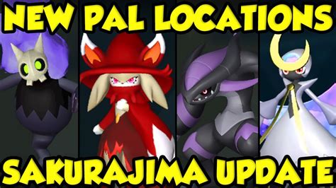 All New Pals In Palworld Sakurajima Update All New Pal Locations