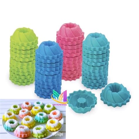 12pcs Pack Plastic Acuan Kuih Puteri Ayu JT3510 Acuan Kuih Apam