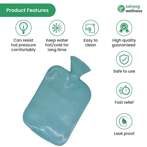 Buy Sahyog Wellness Silicon Hot And Cold Water Bottle Bag Blue 1 S Online Netmeds