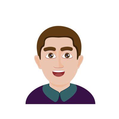 Emoji for men. emoji-style face. vector illustration. talking wall ...