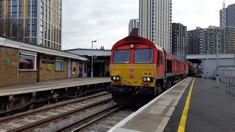 DB Cargo Class 66 107 Passes Lewisham 28 01 23 YouTube