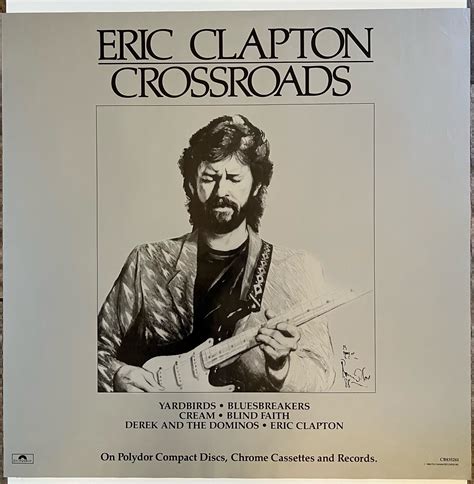 Eric Clapton Crossroads Album Poster 1988 24x24 Etsy