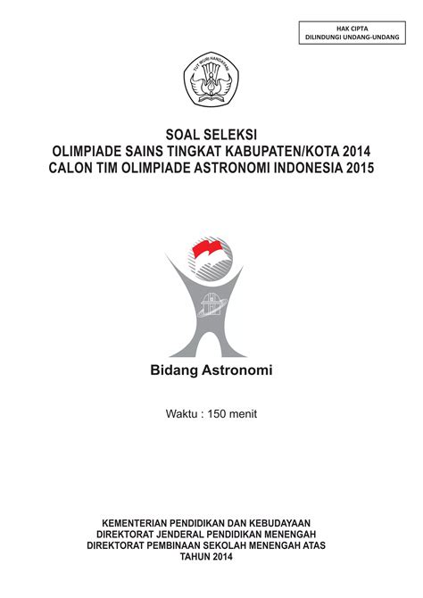 Soal Osk Astronomi Pdf