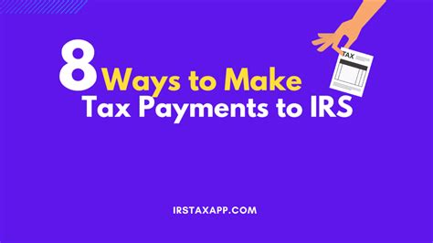 Tax Payment To Irs 8 Ways Internal Revenue Code Simplified