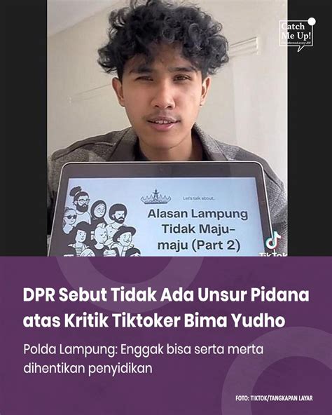 Catch Me Up On Twitter Pihak Polda Lampung Menyatakan Kasus Kritik