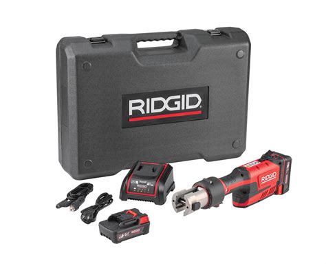 Ridgid Cordless Press Tool 18v Li Ion Std Inline For 1 2 In To In Pipe Black Steel Copper