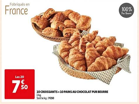 Promo 10 Pains Au Chocolat Pur Beurre Chez Lidl