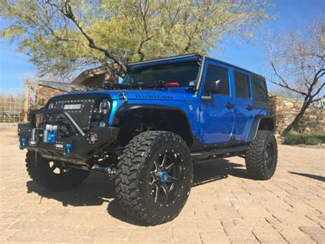 Custom Built Hydro Blue Jeep Wrangler JK Unlimited Rubicon Lots of Extras ! - 1c4bjwfg9gl166328