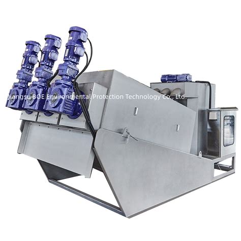 Automatic Mechanical Multi Disc Screw Filter Press Sludge Dewatering