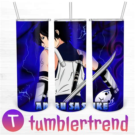 Anbu Sasuke 20oz Tumbler Skinny Svgdaily Daily Free Premium Svg Files