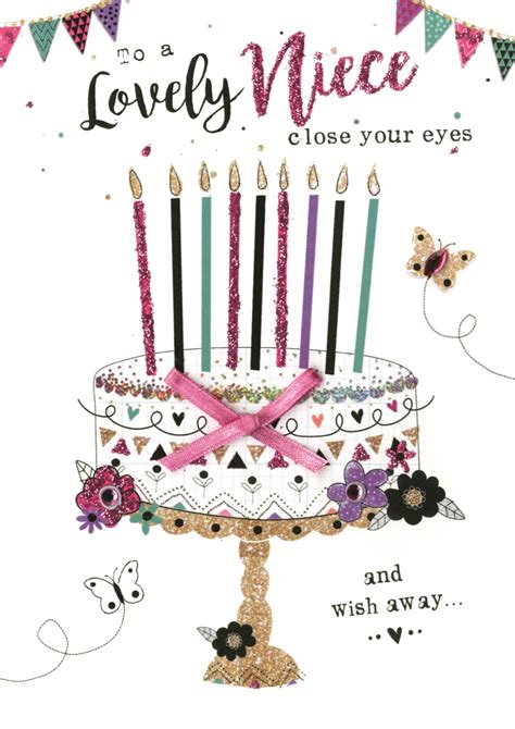 To A Lovely Niece Birthday Greeting Card Cards