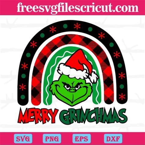 Christmas Rainbow Merry Grinchmas Svg Files Free Svg Files For Cricut