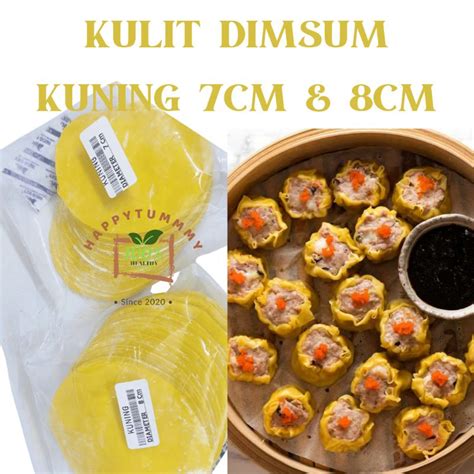 Jual Hpt Kulit Dimsum Warna Kuning Siomay Gyoza Pangsit Tipis Halal