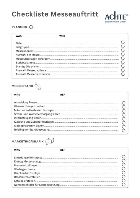 Messeplanung Checkliste Zur Optimalen Planung