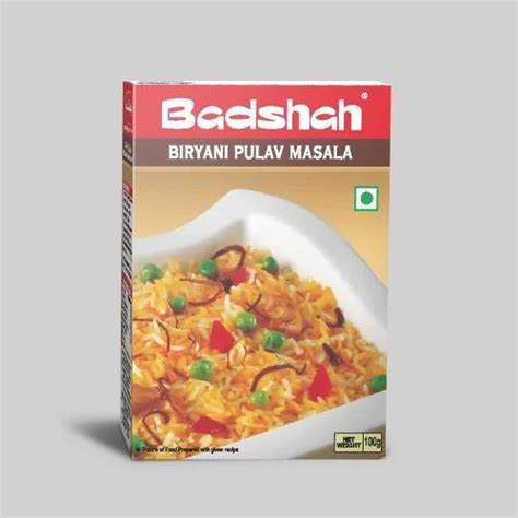 Badshah Biryani Pulav Masala Packaging Type Box At Rs 110 Pack In Kolkata