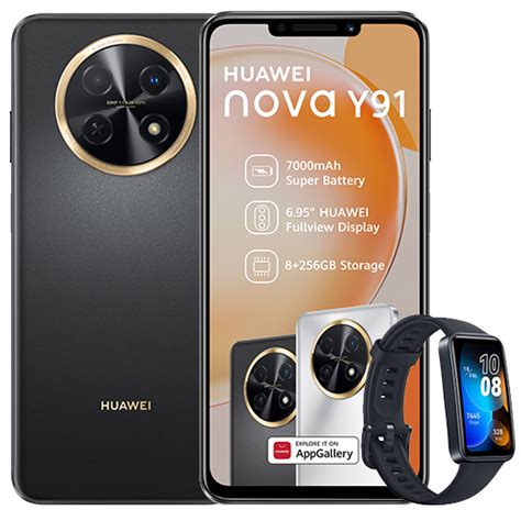 Huawei Nova Y91 + Huawei Band 8 Black | Telkom Business