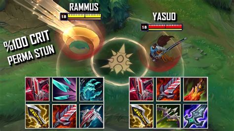 Crit Rammus Vs Yasuo Full Build Fights Best Pentakills Youtube