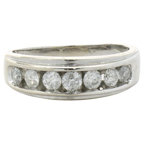 14 Karat White Gold 3MM Band For Sale at 1stDibs