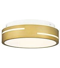 Autelo Flush Mount Ceiling Light Vintage Gold Ceiling Light