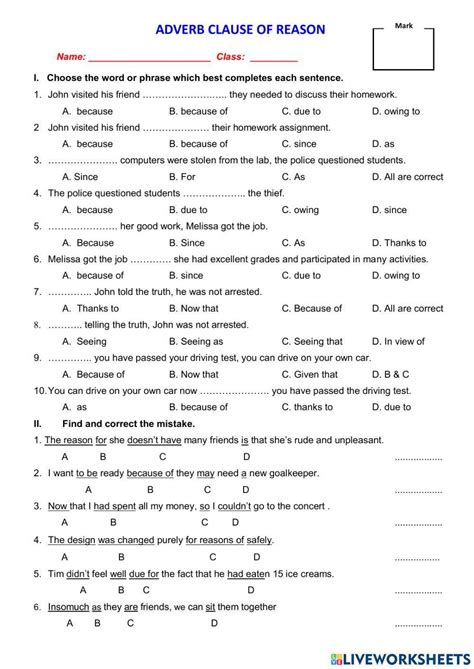 Free Adverb Clause Worksheet Download Free Adverb Clause Worksheet Png