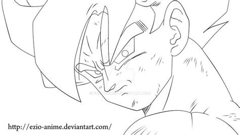 Goku 02 Lineart By Ezio Anime On Deviantart