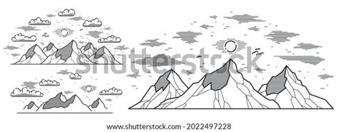 84,926 Mountain Landscape Outline Images, Stock Photos & Vectors | Shutterstock