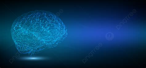 Sense Of Science And Technology Background Design With Laser Made Brain