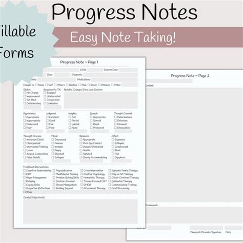 EMDR Progress Note Template for Therapists Counselors - Etsy