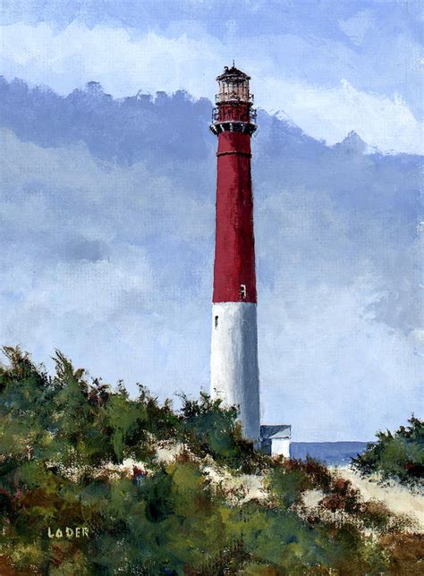 Barnegat Lighthouse Painting By Robert Loder Jr Fine Art America