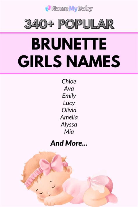 340 Brunette Girls Names Name My Baby